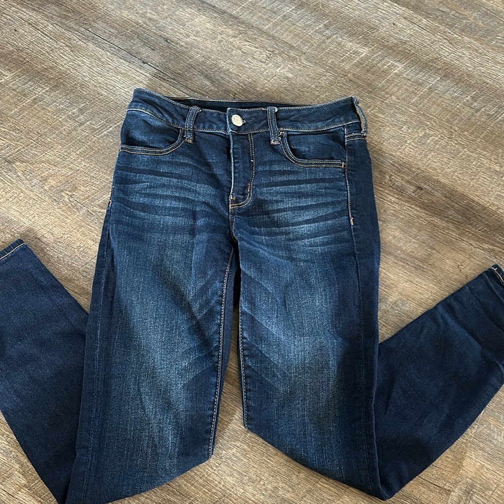 American eagle dark wash jegging